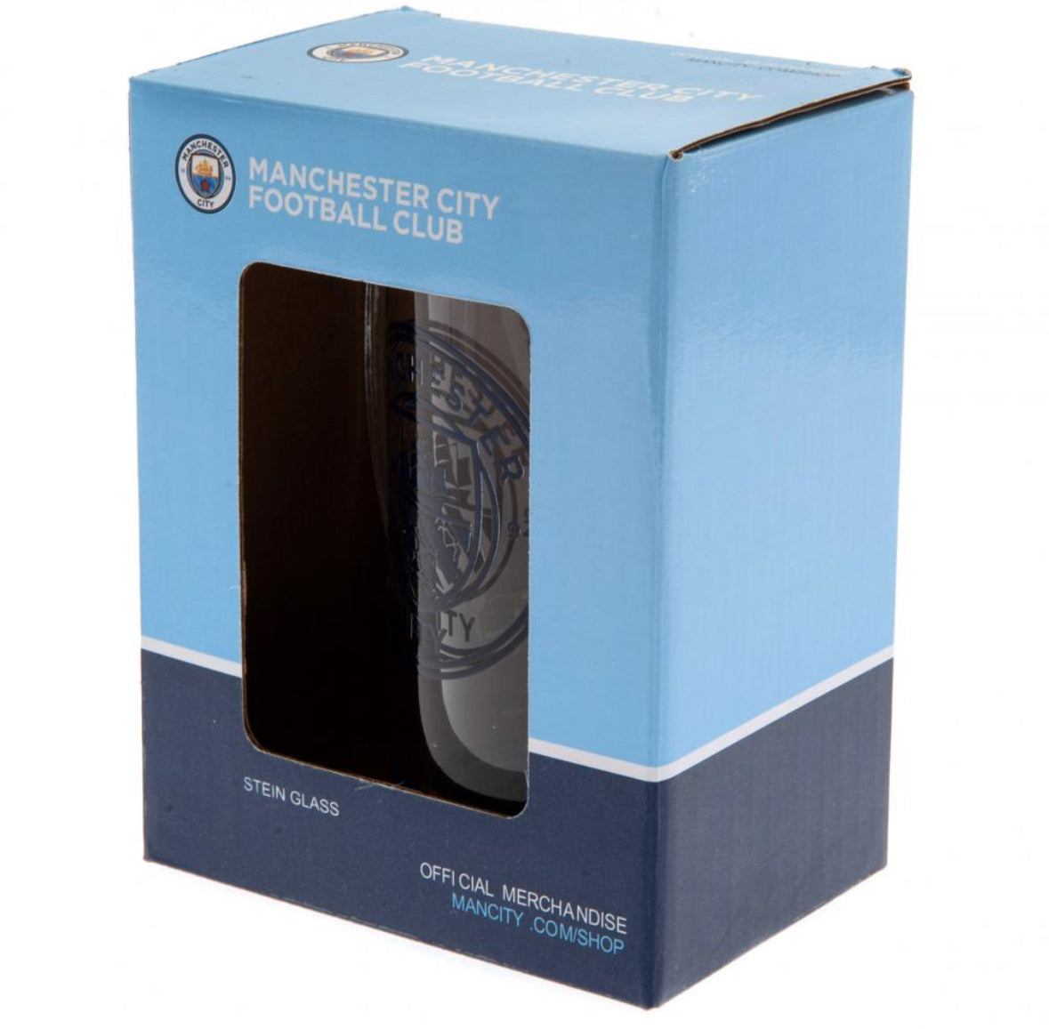 Manchester City FC Stein Glass