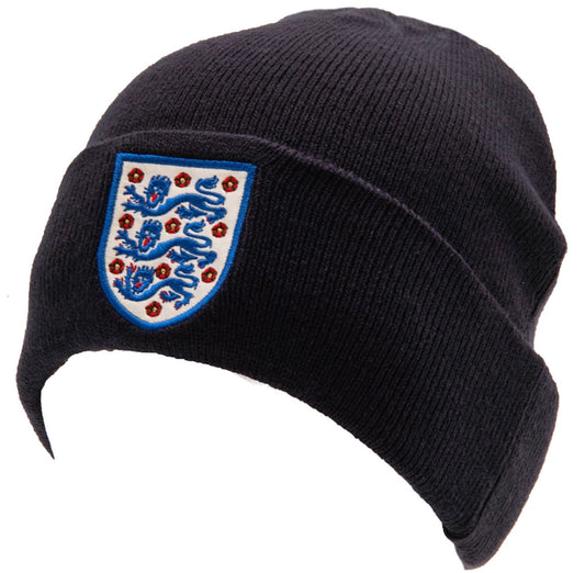 England Football Navy Cuff Beanie