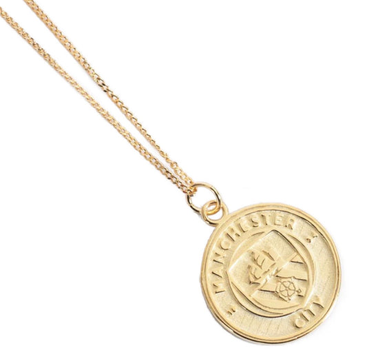 Manchester City FC 18ct Gold Plated Necklace