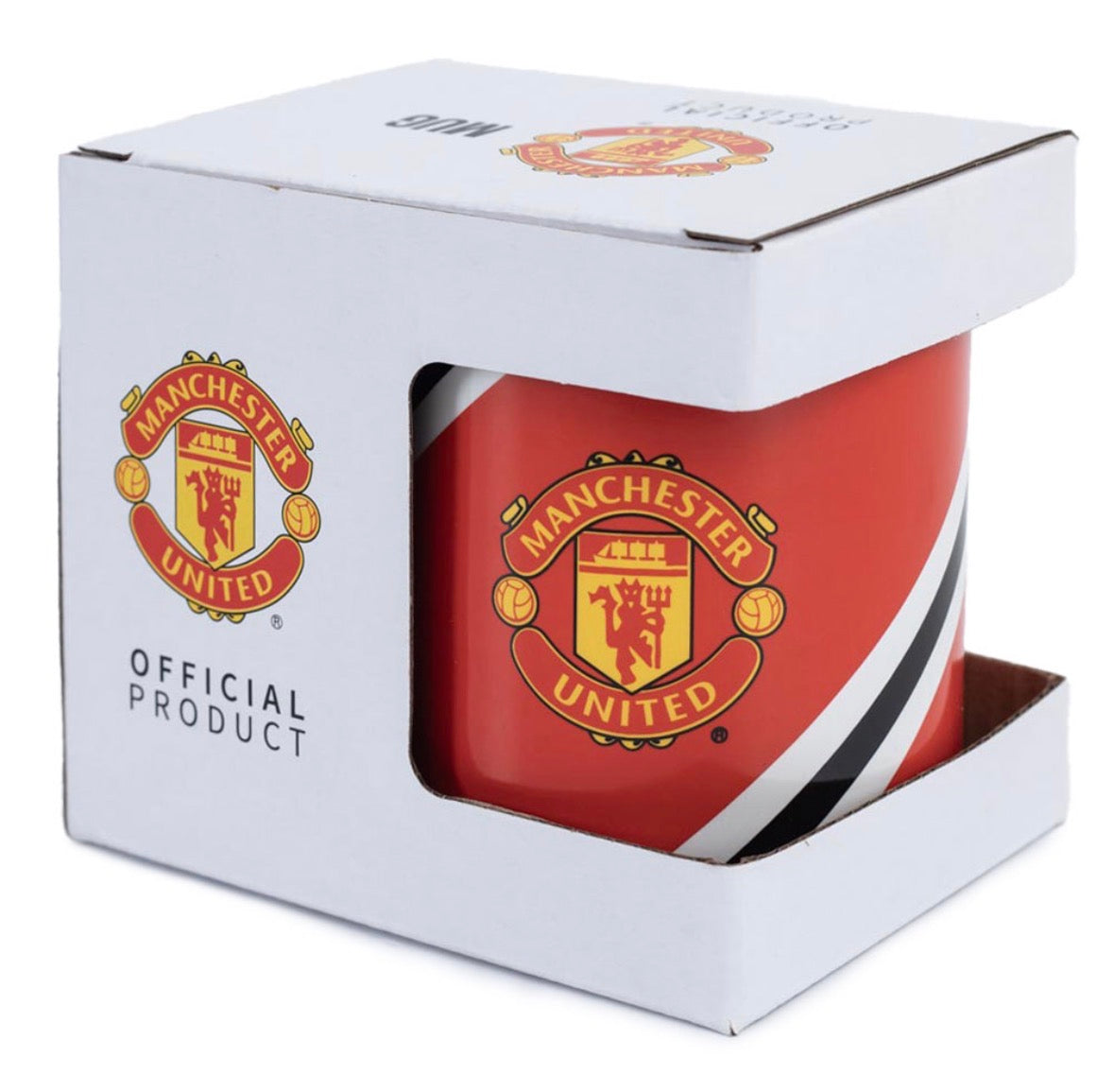 Manchester United FC Striped Mug