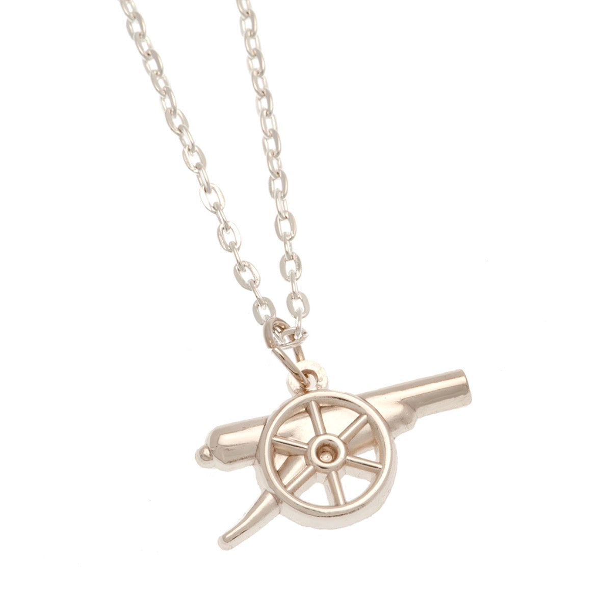 Arsenal FC Silver Plated Boxed Necklace