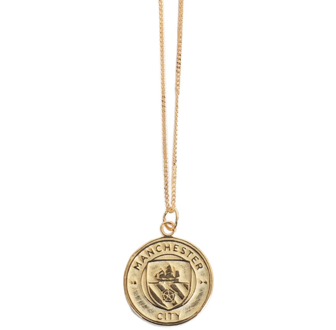 Manchester City FC 18ct Gold Plated Necklace