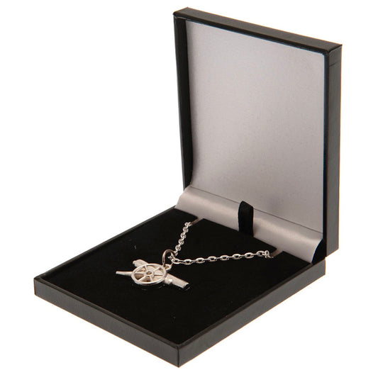 Arsenal FC Silver Plated Boxed Necklace