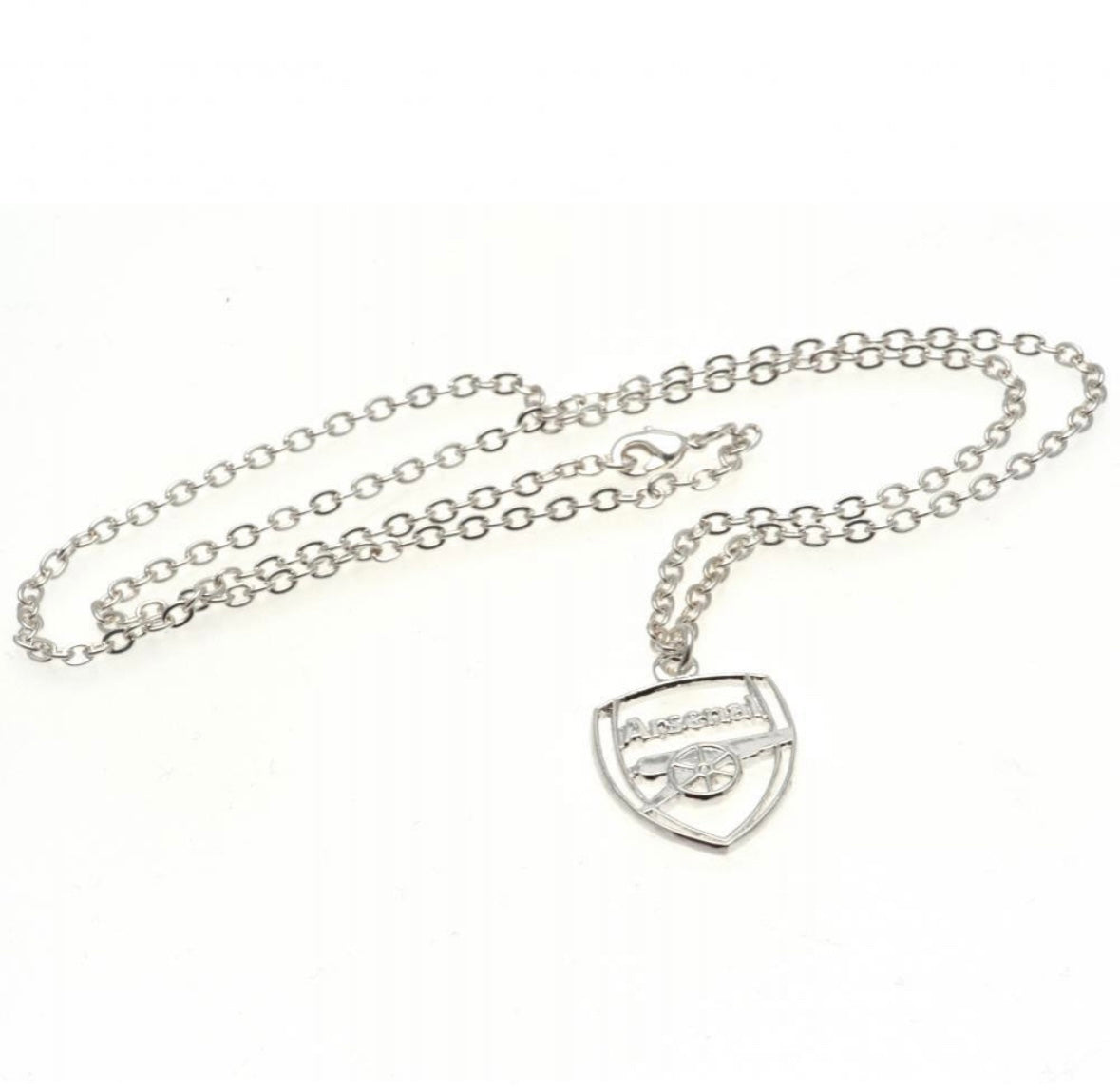 Arsenal FC Silver Plated Necklace