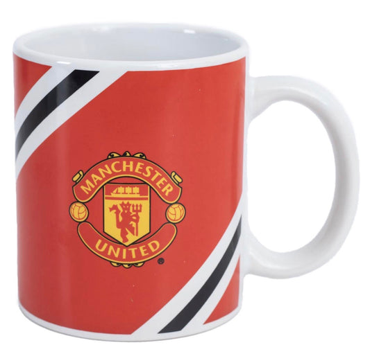 Manchester United FC Striped Mug