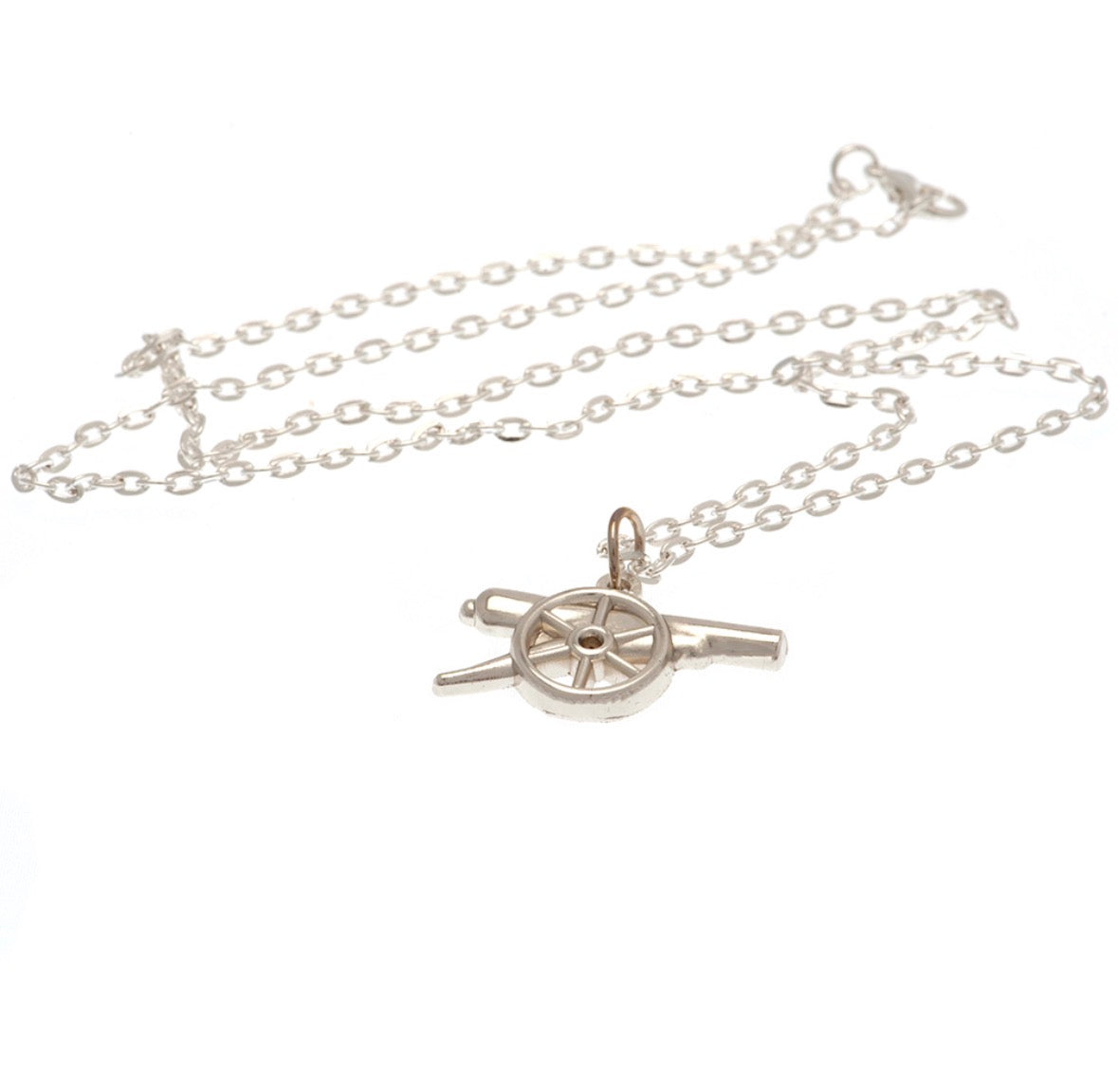 Arsenal FC Silver Plated Boxed Necklace