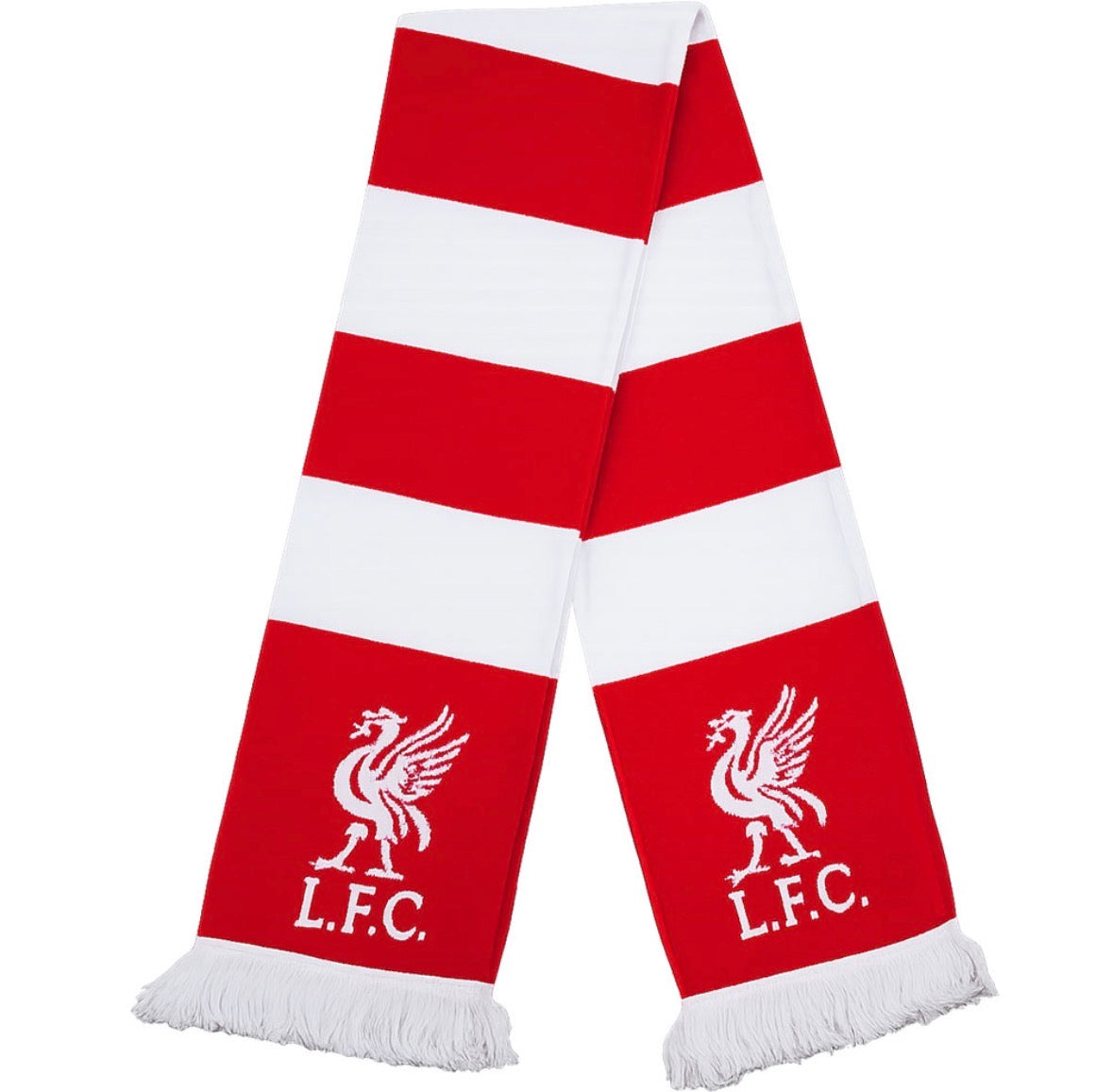 Liverpool FC Bar Scarf in Red and White