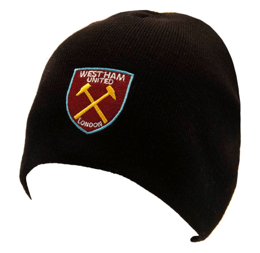 West Ham FC Black Beanie